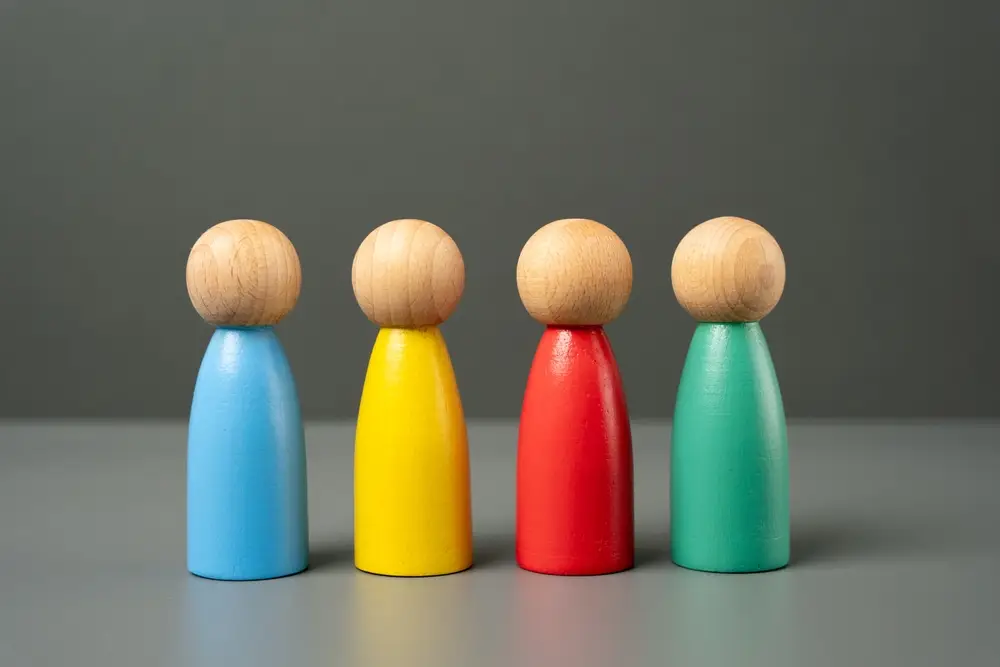 Multi Colored,Figures,Of,People.,Different,Personalities,,Interests,And,Skills
